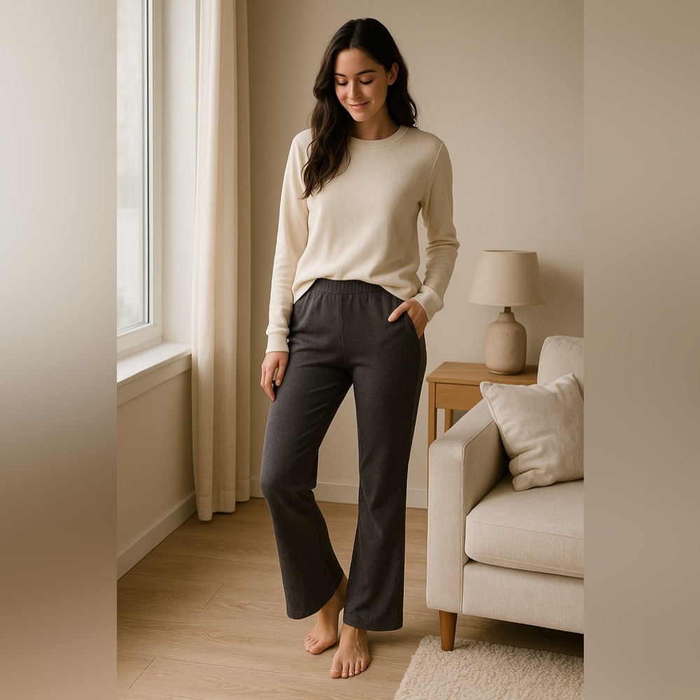 Mame Kurogouchi x Uniqlo Flared Lounge Pants – Size M (Gray)